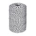 656 Feet Black and White Twine,Cotton Bakers Twine Cotton Cord Crafts Christmas Gift Twine String for Holiday