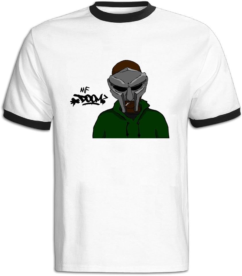 TONYMP Men's Red Casual MF Doom T-Shirt US Size