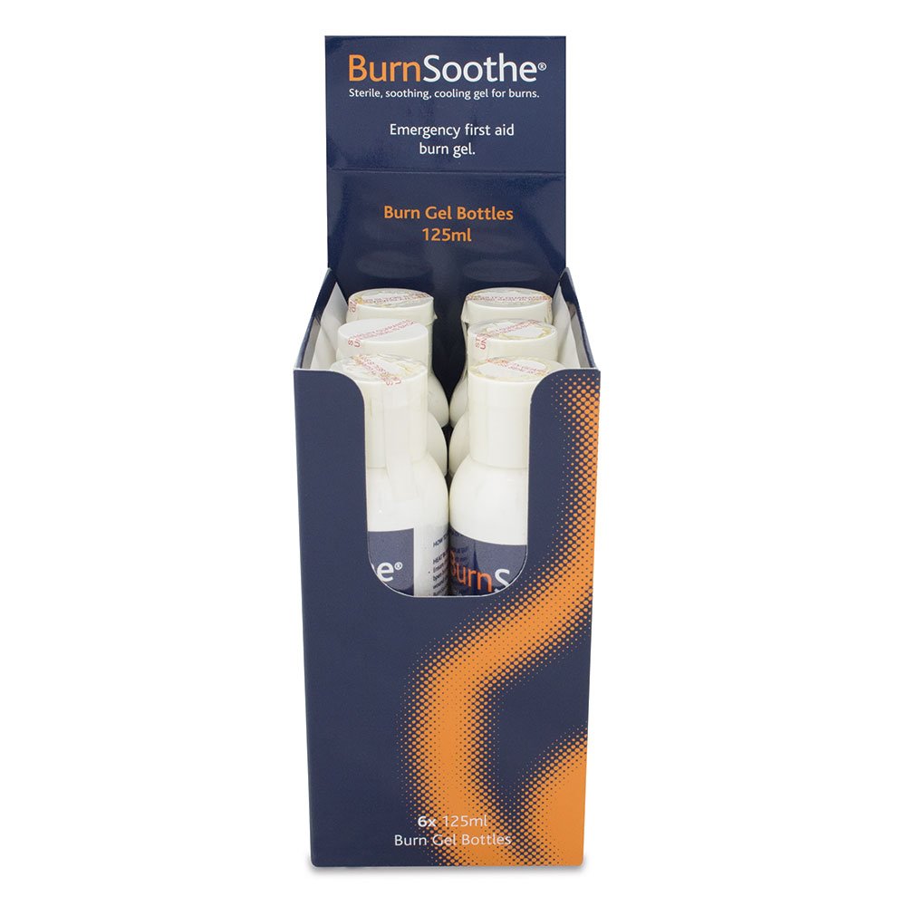 Reliance Medical BurnSoothe Gel Bottle - 125 ml, Sterile, Instant Burn Relief, Prevents Contamination, Safe for All Burns - Pack of 6
