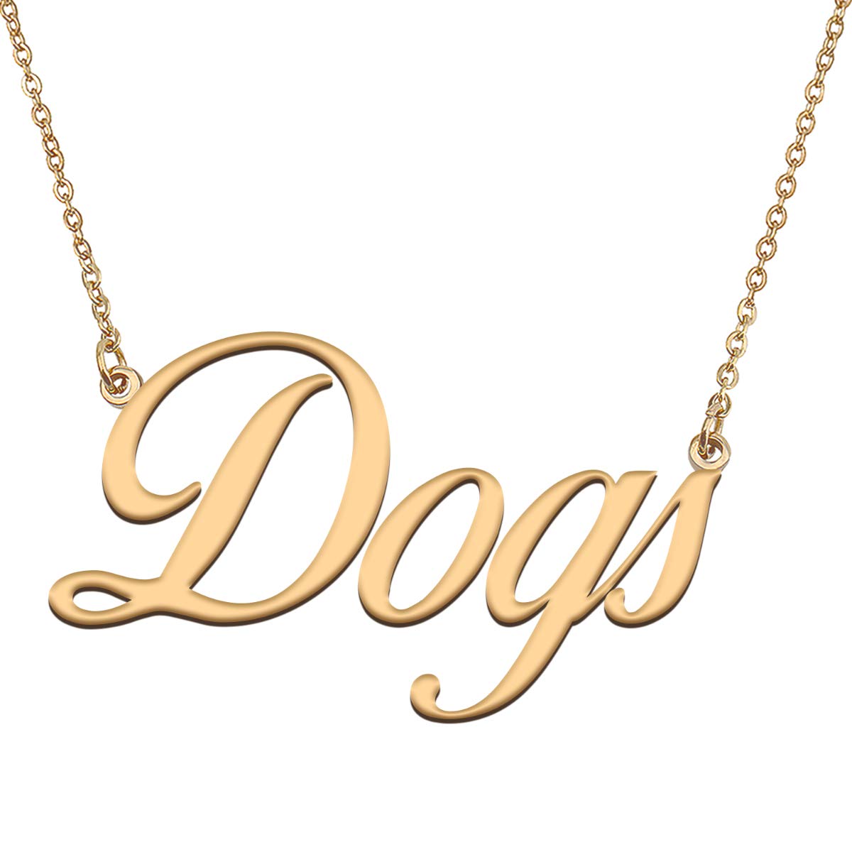 HUAN XUN Customized Custom Simple Any Name Necklace