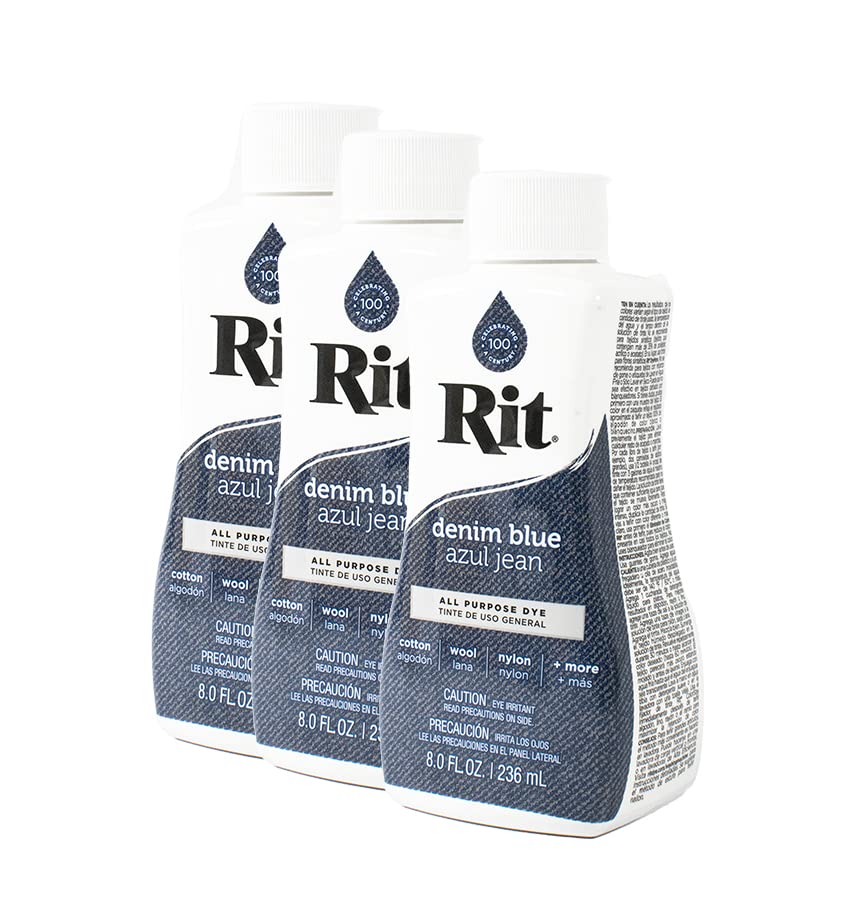 Rit Dye Liquid 236ml Denim Blue Pack of 12