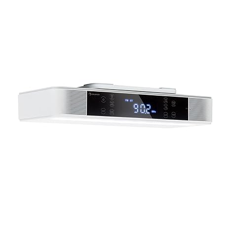 auna KR-140 • Küchenradio • Unterbau Radio • UKW-PLL-Radiotuner • 4.1 Bluetooth • 40 Senderspeicherplätze • LED-Arbeitsfläche