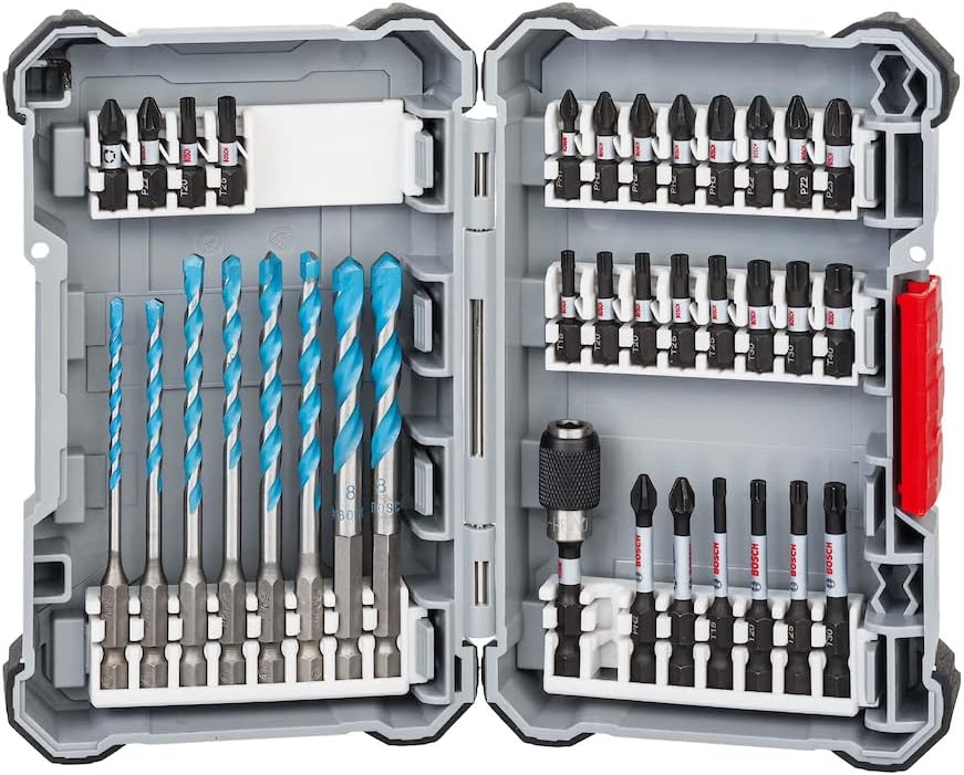 Bosch Professional 35 Pieces MultiConstruction Drill Bit & Screwdriver Bit Set