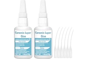1DFAUL Ceramic Glue, 60g Pottery Glue for Repair, Instantly Sticky & Watertight, Porcelain Glue Instantly Repair Pottery, Til