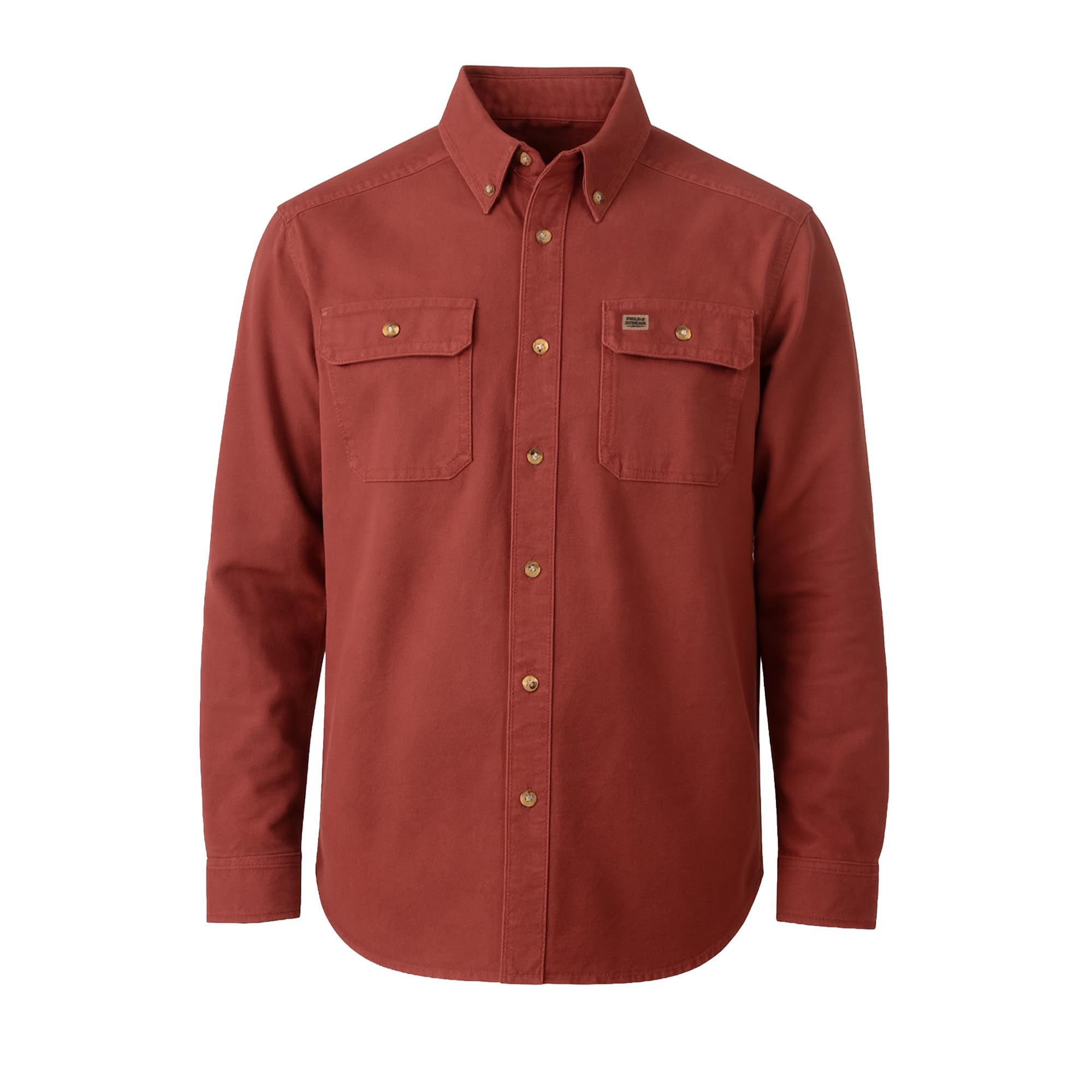 Field & Stream Men’s Cattail Chamois Shirt, Port, Medium