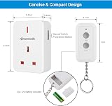 DEWENWILS Remote Control Sockets 30m Range 13A 3120W with Keyring view 7