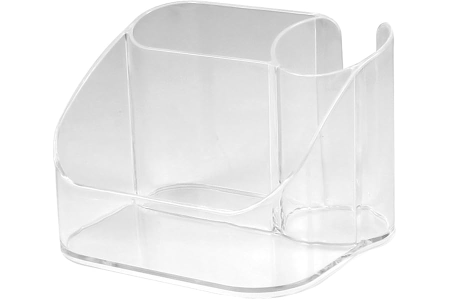 Spectrum Diversified 02650 Contour Countertop Hair Care Caddy, Clear