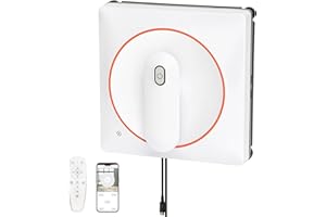 Window Cleaning Robot - 5600Pa Suction & 2 Nozzles Water Sprayer, 10-Stage Protection System, Intelligent Path Planning, 3 Cl