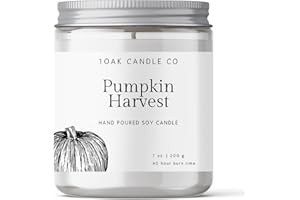 1OAK Fall Pumpkin Candle for Home - Soy Fall Candles - Warm Scented Candles - Soy Candle Fall - Autumn Candles for Home - Fall Fragrance Candles - Fall Gifts for Friends