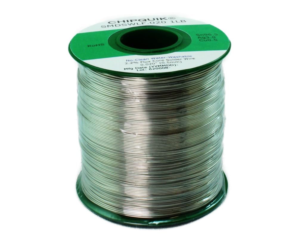 LF Solder Wire 96.5/3/0.5 Tin/Silver/Copper no-Clean .020 1lb