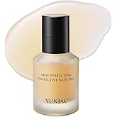 YUNJAC Base Prep Korean Primer (1.35 fl oz) – Silicone-Free Grip Makeup Base, Serum Texture for Radiant Skin, Long-Lasting Glow with Rice Ferment, Ceramide, Niacinamide, Squalane