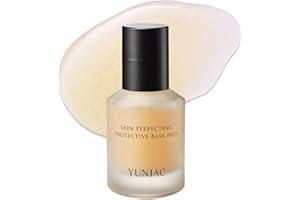 YUNJAC Base Prep Korean Primer (1.35 fl oz) – Silicone-Free Grip Makeup Base, Serum Texture for Radiant Skin, Long-Lasting Glow with Rice Ferment, Ceramide, Niacinamide, Squalane