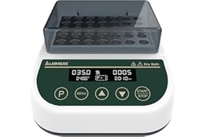 LABHOUSE Digital Dry Bath Heater Thermostatic Incubator Heating Programmable Timer with 2.0ml*35 Centrifuge Tubes Heat Block