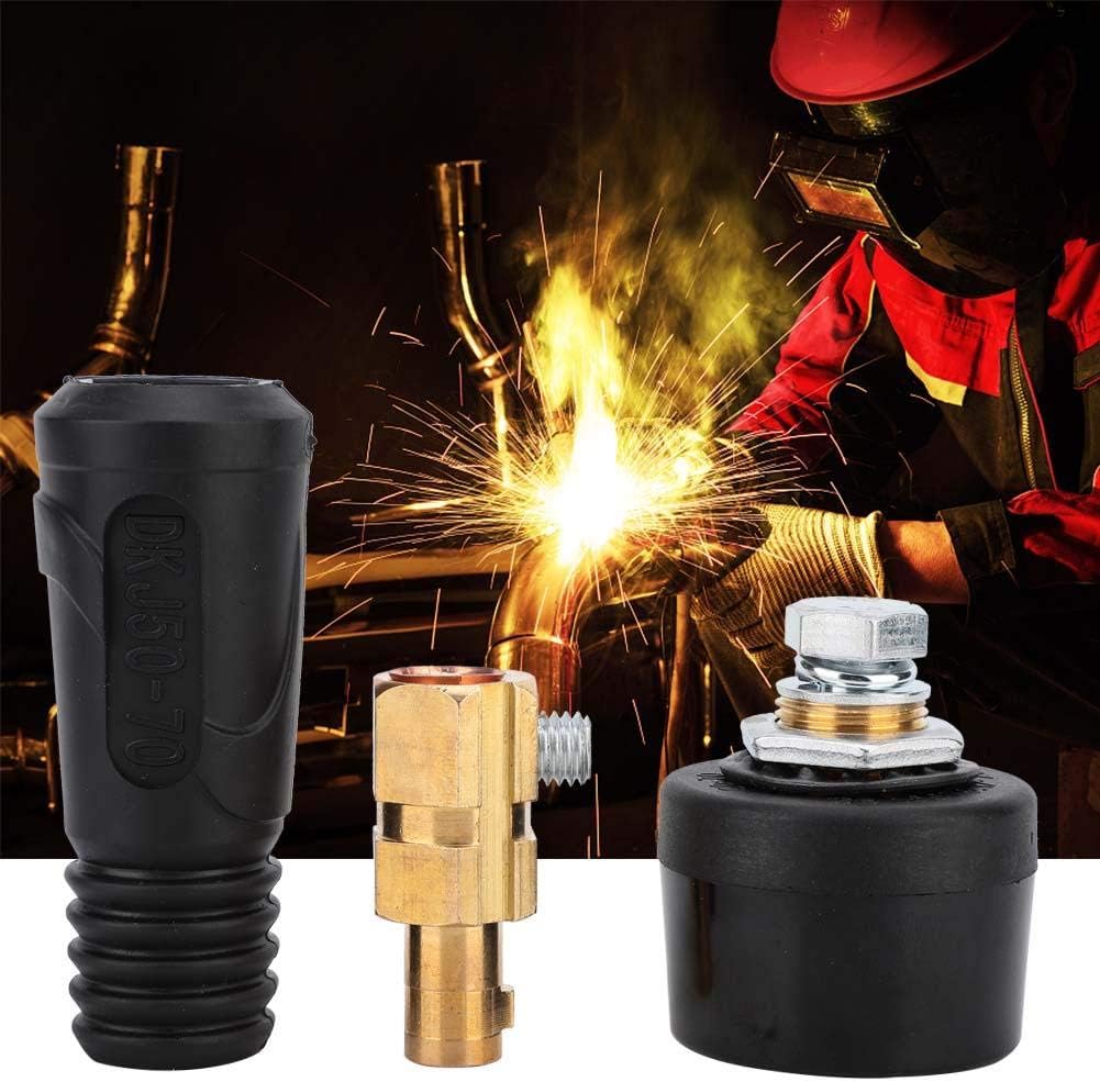 Boquite Welding Cable Connector, 3 Set Copper Euro Style Quick 200400A