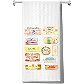 JNIAP Butter Kitchen Towel Butter Lover Gifts Butter Dish Towel Butter Hand Towel Butter Themed Gifts Butter Merchandise (Butter kt)