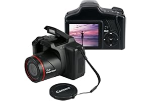 Acuvar 16MP Digital Camera Mini SLR Style Compact Camera with 2.4” LCD, 16X Zoom, CMOS Sensor – Point and Shoot Vlogging Camera for Photography, YouTube, Kids, Beginners & Travel Video Recording