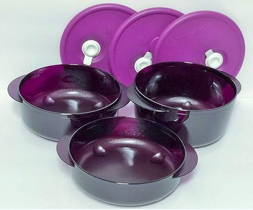 Tupperware Vent N servir 3pc pequeño y redondo microondas Set ...