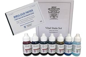 Benz Microscope Slide Stains Vital Stain Kit - 7 Bottle Set