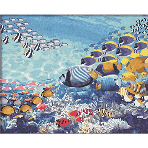 Underwater Paint By Number Kits • Paint By Number For Adults