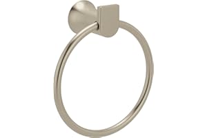 Moen Genta LX Brushed Nickel Modern Wall Mount Bathroom Hand Towel Ring, BH3885BN