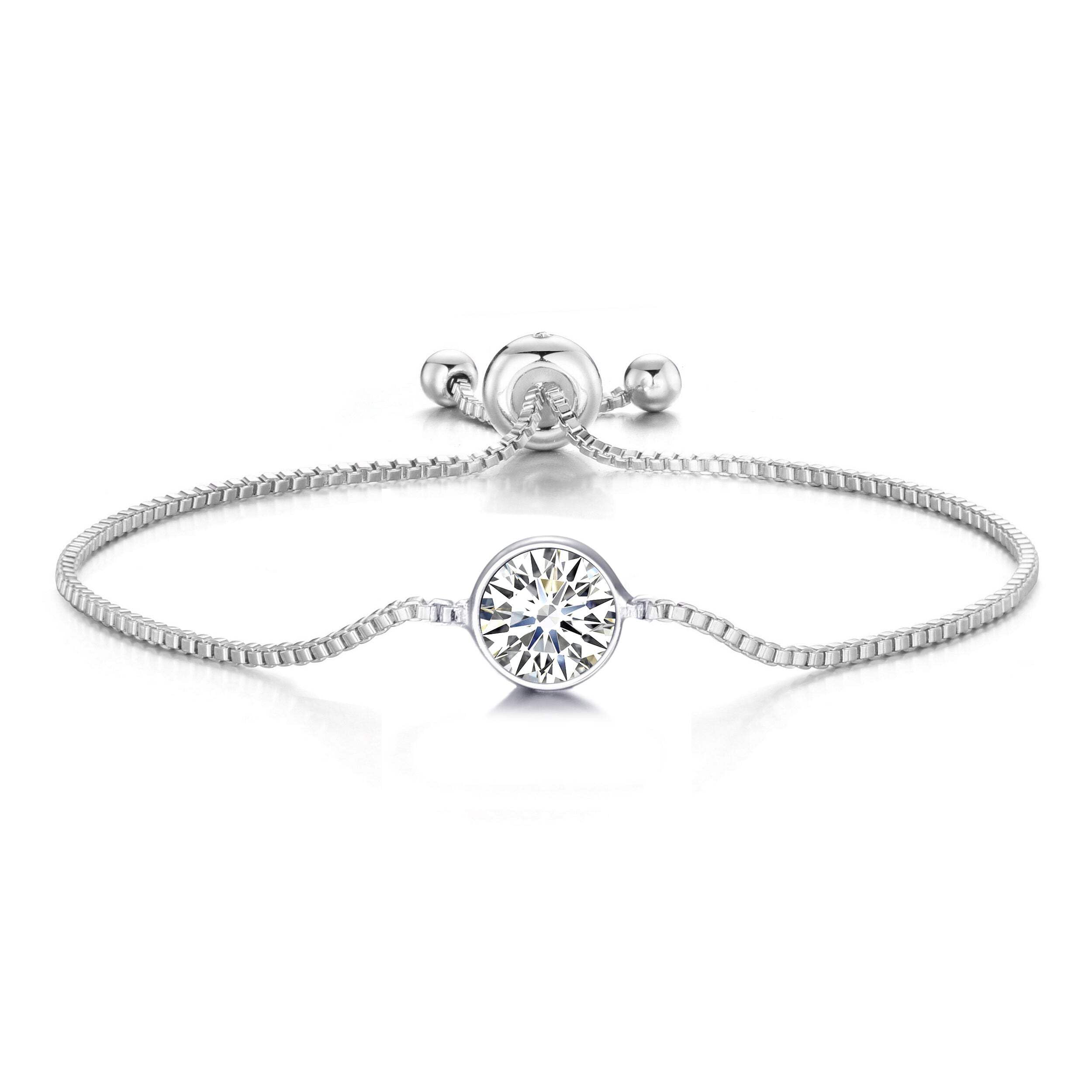 Philip Jones Crystal Bracelet Created with Zircondia® Crystals