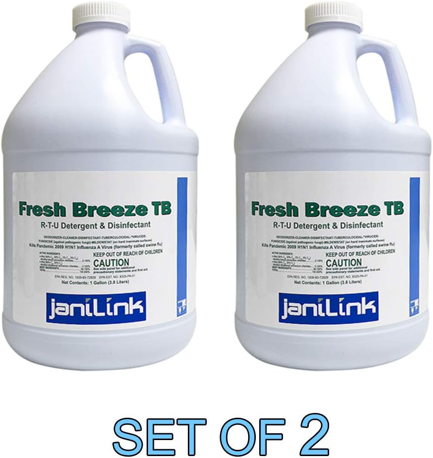 janiLink Fresh Breeze TB RTU Detergent & Disinfectant GAL [SET OF 2]