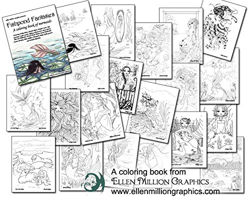 Amazoncom Fishpond Fantasies A Coloring Book Of Mermaids - 