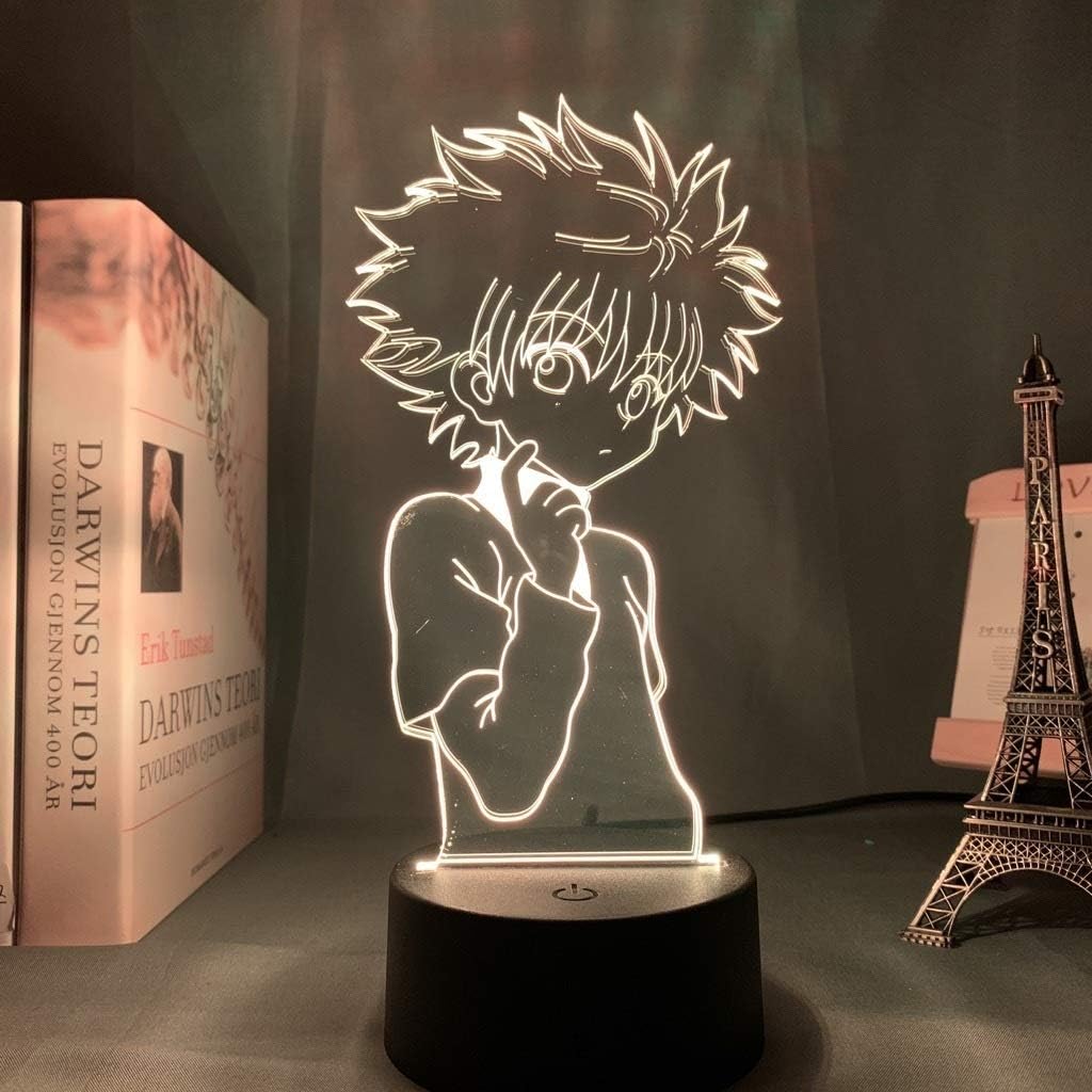 Global Distribution 3d Night Lamp Nightlights Anime Hunter X Hunter Figure Killua And Gon Character For Kids Child Bedroom Decor Nightlight Manga Gift Hunter X Hunter Night Light A Lot Of Surprises