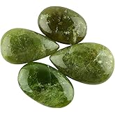CRYSTALIS Wholesale 4pcs Natural Vessonite OR Vesuvianite Loose Gemstone Bulk Cabochons Jewelry Making Supply, Chakra Healing Polished Stones, Wire Wrapping, DIY, Gem Collection