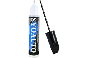 SYOAUTO Black Touch Up Paint for Cars, Auto Touch Up Paint Black Scratch Repair Automotive Black Car Paint Pen 2 in 1 Car Tou