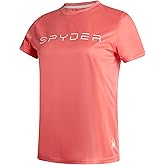 Spyder Womens Workout Tops - Lightweight Moisture Wicking Crewneck Short Sleeve Athletic Running & Workout Shirts for Women