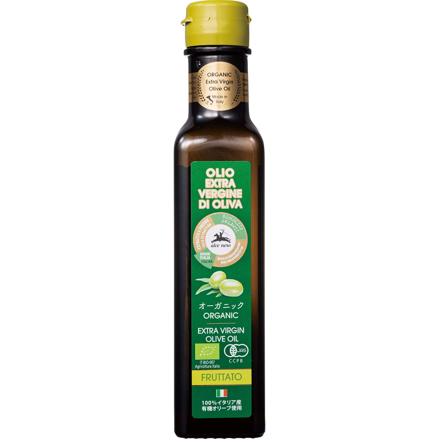 ALCE NERO(アルチェネロ) 有機 エキストラヴァージン オリーブオイル フルッタート 250ml (オーガニック エキストラバージン 100%イタリア産 コールドプレス) 有機EXVフルッタート 1 本商品画像