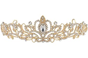 Crystal Tiara Crown, Bridal Crown, Princess Elegant Crowns, Women Rhinstone Headbands for Birthday, Party, Wedding, Prom, Pag