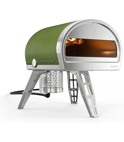 KT THERMO Wood-Fired Portable Pizza Oven - Includes Pizza Stone, Peel, Thermometer, Reaches 950°F