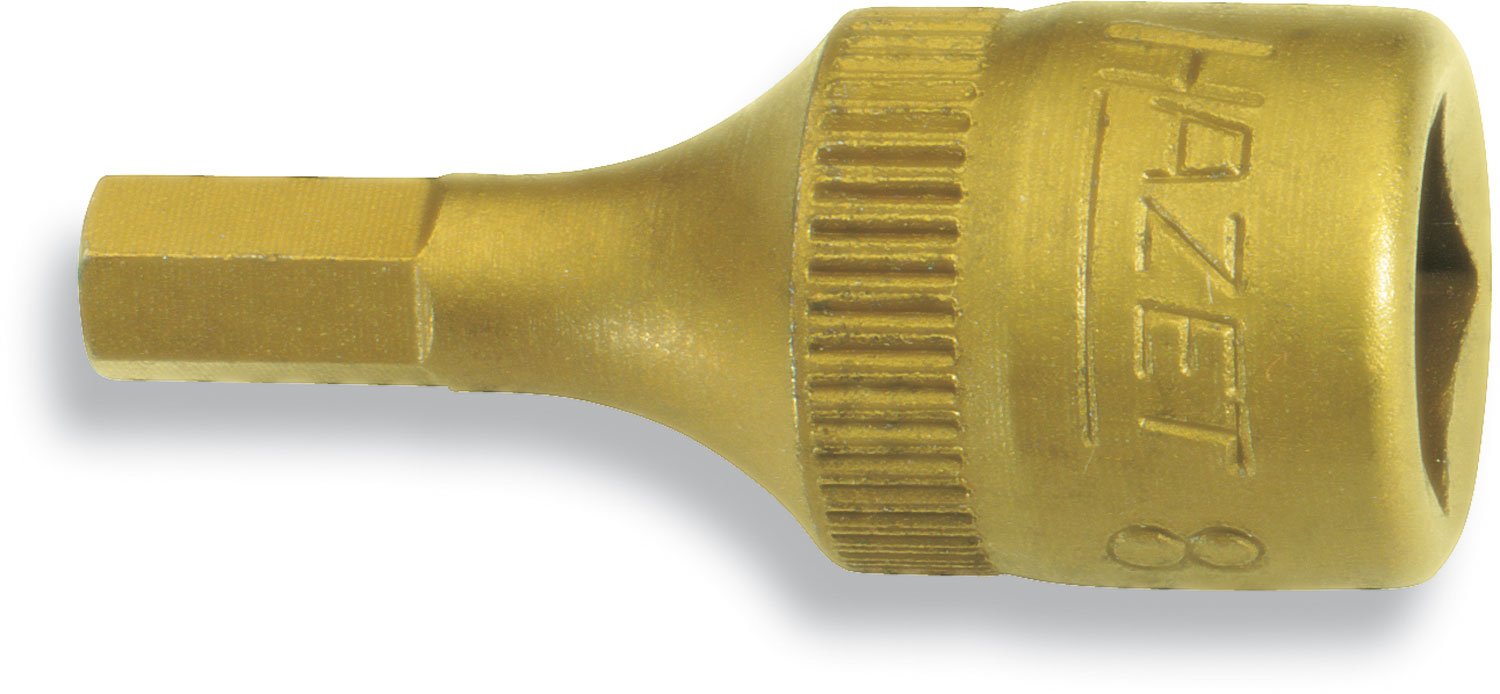 HAZET 8501-5 Hexagon Profile Screwdriver Socket - CVD-Tin Coated