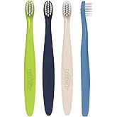 Dr. Brown’s Infant-to-Toddler Toothbrushes, Soft & Gentle Manual Toothbrush Set for Baby, Blue, BPA Free, 0-3 years – 4-Pack