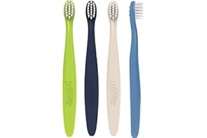 Dr. Brown’s Infant-to-Toddler Toothbrushes, Soft & Gentle Manual Toothbrush Set for Baby, Blue, BPA Free, 0-3 years – 4-Pack