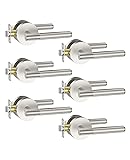 Asidrama 6 Pack Passage Brushed Nickel Door