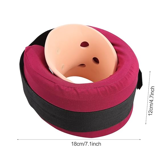 Qkiss wsparcie szyi kołnierza szyjnego, nadmuchiwany masażer ...