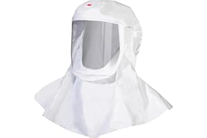 3M PAPR, Versaflo Hood S433L, For Powered Air Purifying Respirators, Integrated Head Suspension, Quick Release Swivel Connection, Medium/Large, 5/Case