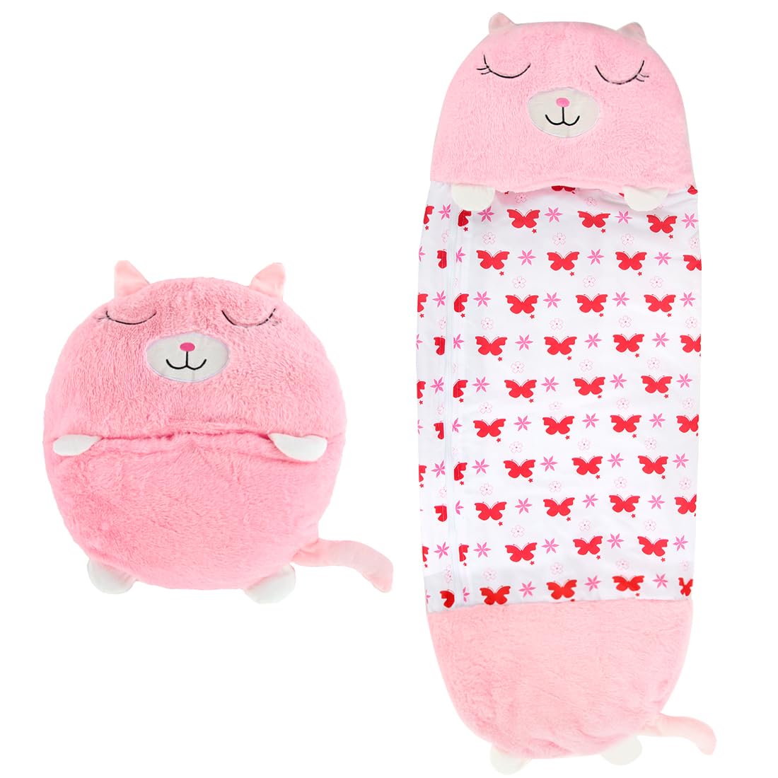 Discoball Sleeping Bags for Kids, Boys and Girls Plush Slumber Bag for Kindergarten, Travel, Camping, Daycare (160 * 60cm)