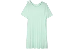 AVIIER 100% Cotton Hospital Gowns for Women Open Back Tear Away Post Shoulder Surgery Dress Adaptive Cloting Nightgowns
