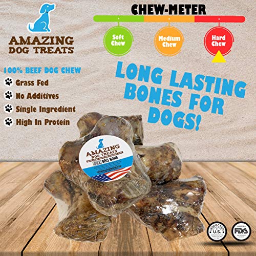 Full Knuckle Bone Smoked (Single Pack) Made in USA Meaty Marrow