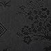 Red Blossom Drawstring Jewelry Pouch - Silk Jacquard (Black)