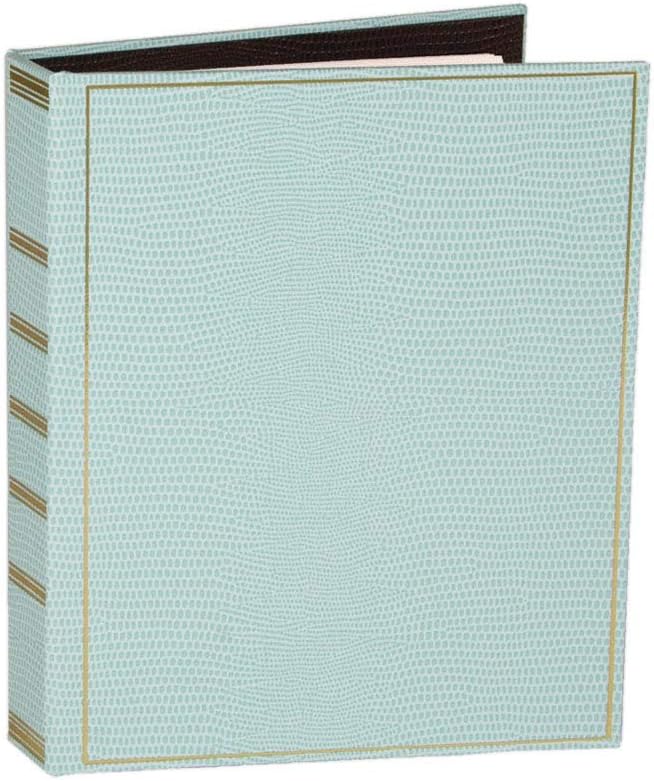Caspari Snakeskin 4" x 6" Address Book in Robin's Egg Blue, One Address Book