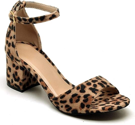 sandalia animal print salto baixo