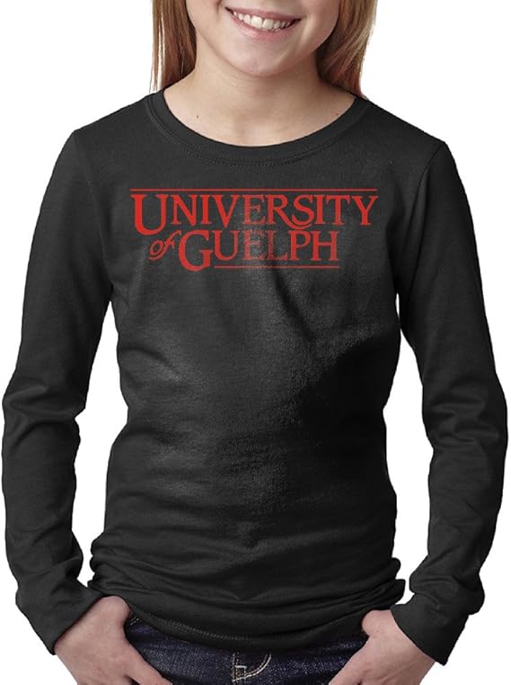 Kids University Of Guelph Long Sleeve TShirts Black Clothing