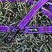 Wagtime Club Double Handle Dog Leash, 6ft Long Heavy Duty Dog Leash with Paded Traffic Handles for Extral Control and Training, Dual Handles Leads, Large Medium Small Dogs (Reflective Vibrant Purple)