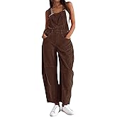 AMEBELLE Corduroy Overalls for Women Barrel Wide Leg Bib Corduroy Pants Women Adjustable Romper Jumpsuit with Pockets