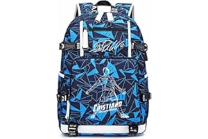 FANWENFENG Soccer Player 7 Luminous Multifunction Backpack Travel Football Fans Bag For Men Women (Style 12)